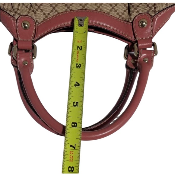 Gucci Beige and Pink Patterned Satchel - Picture 13 of 15